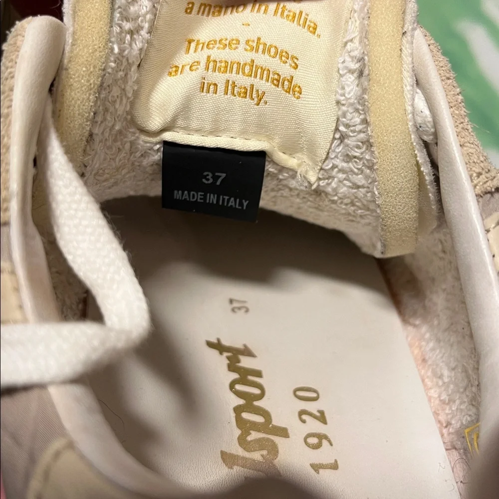 Valsport 1920 Italian Magic Run Donna Sneakers‎ Tan Beige Suede 37 ( 7 US)